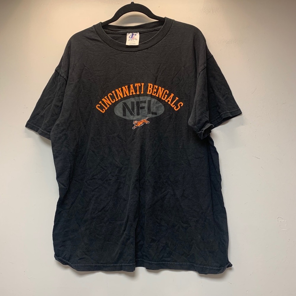 Logo Athletic Cincinnati Bengals T-Shirt Mens XL Black Excellent NFL Vintage